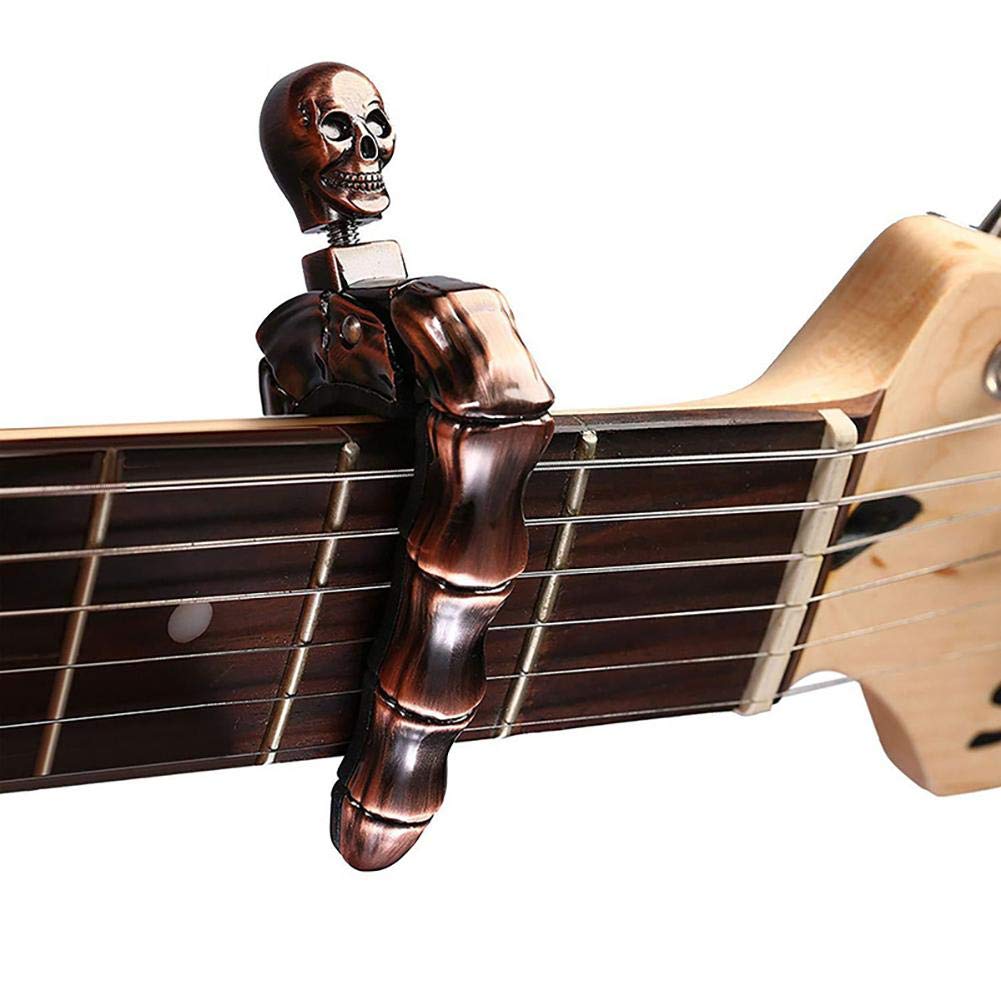 Musical Instrument Art - Каподастр для гитары в форме черепа,