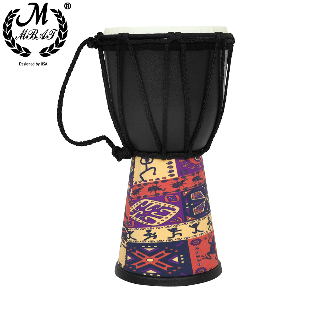 Djembe Hand Drum - M MBAT 4-дюймовый барабан Джембе из