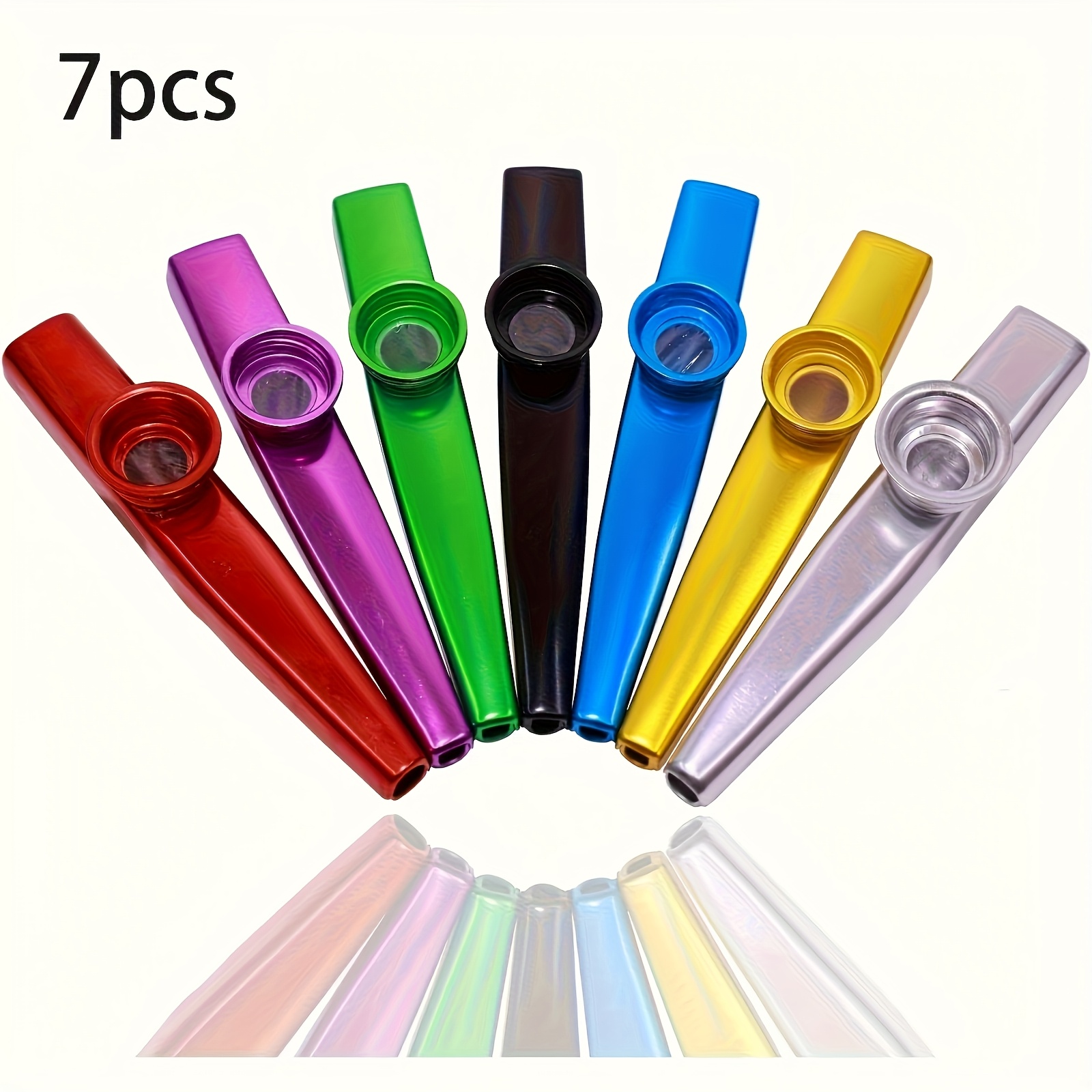 Musical Instrument Art - 7 шт. металлические Kazoos простой дизайн