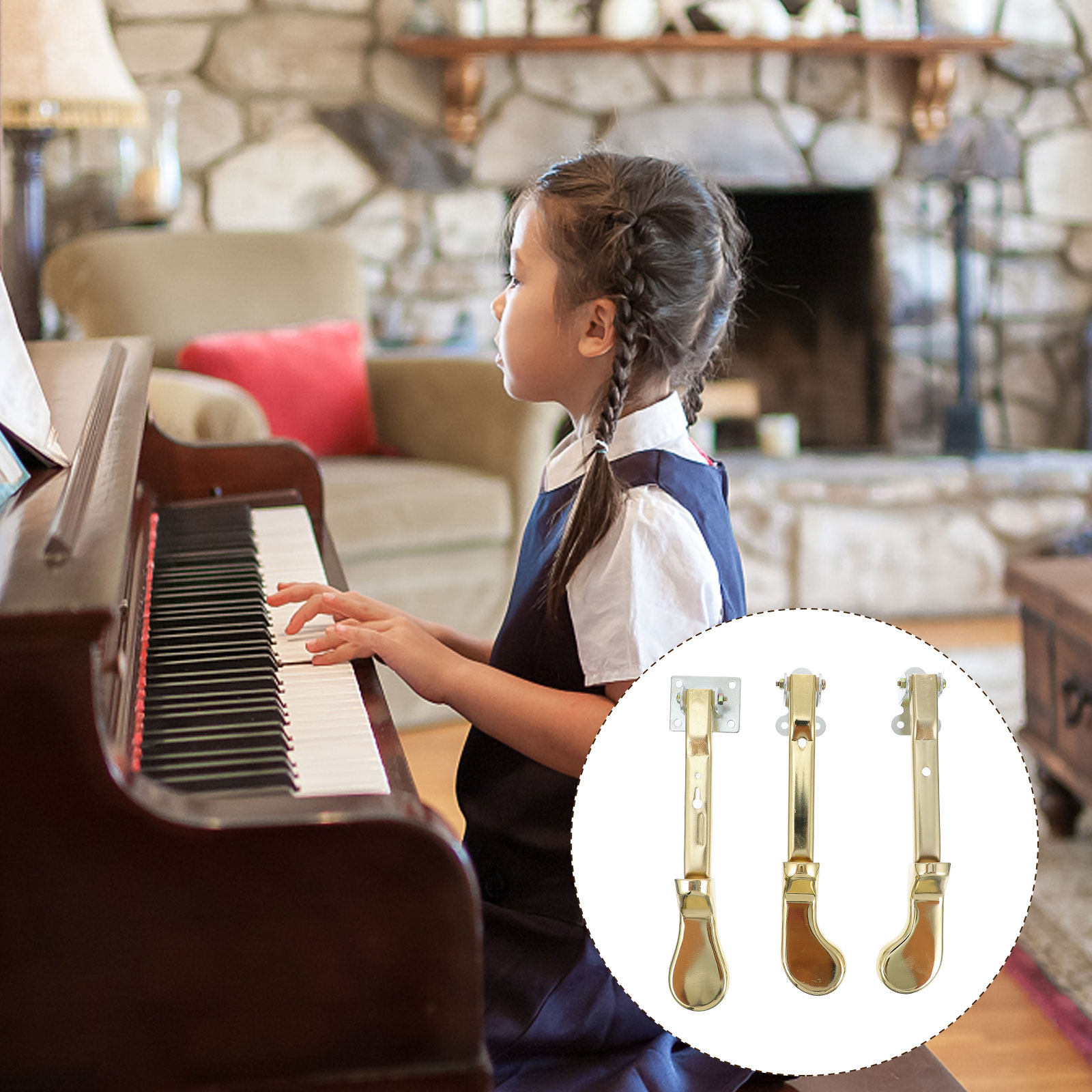 Musical Instrument Like Piano - 3 шт. металлических педалей для пианино