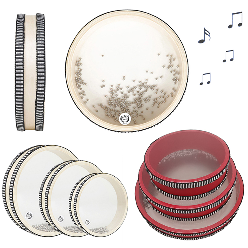 Djembe Hand Drum - Детские Монтессори, океанская волна, бусины, ручной