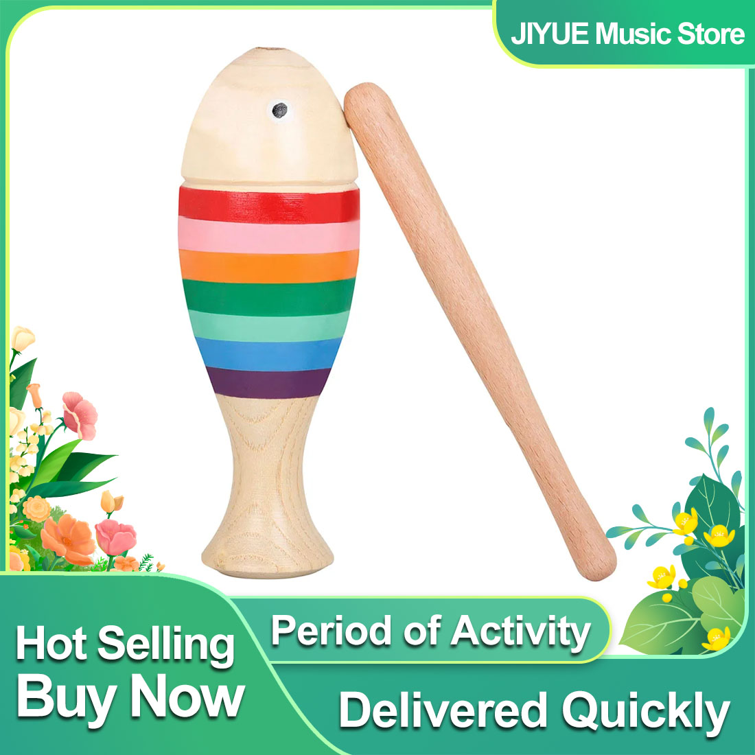 Musical Instruments Cartoon - IRIN Радужная рыба Орф-инструмент для детей,