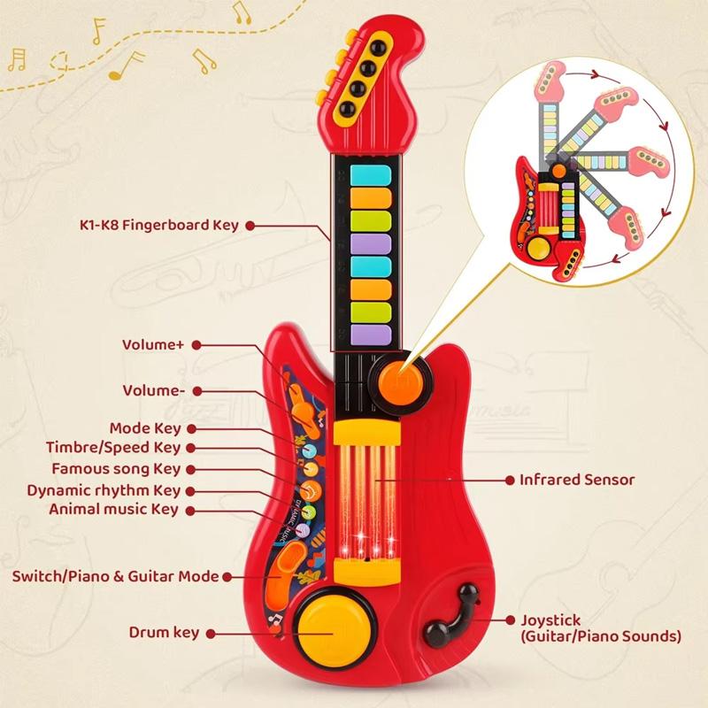 2 в 1, электрическая детская г – обзор и цена Musical Instrument Project