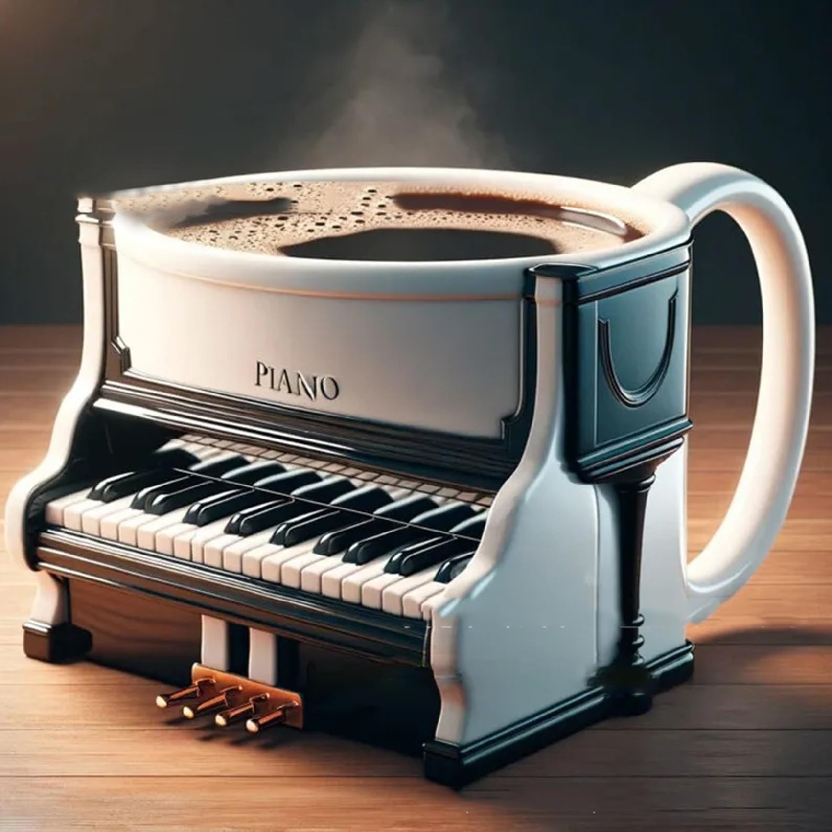 Новинка, кофейная кружка с муз – обзор и цена Musical Instrument Like Piano